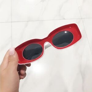 NWOT Red Inverted Sunglasses